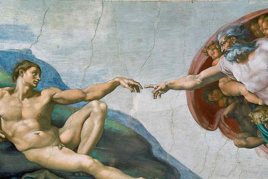 Creation of Adam, Sistine Chapel.